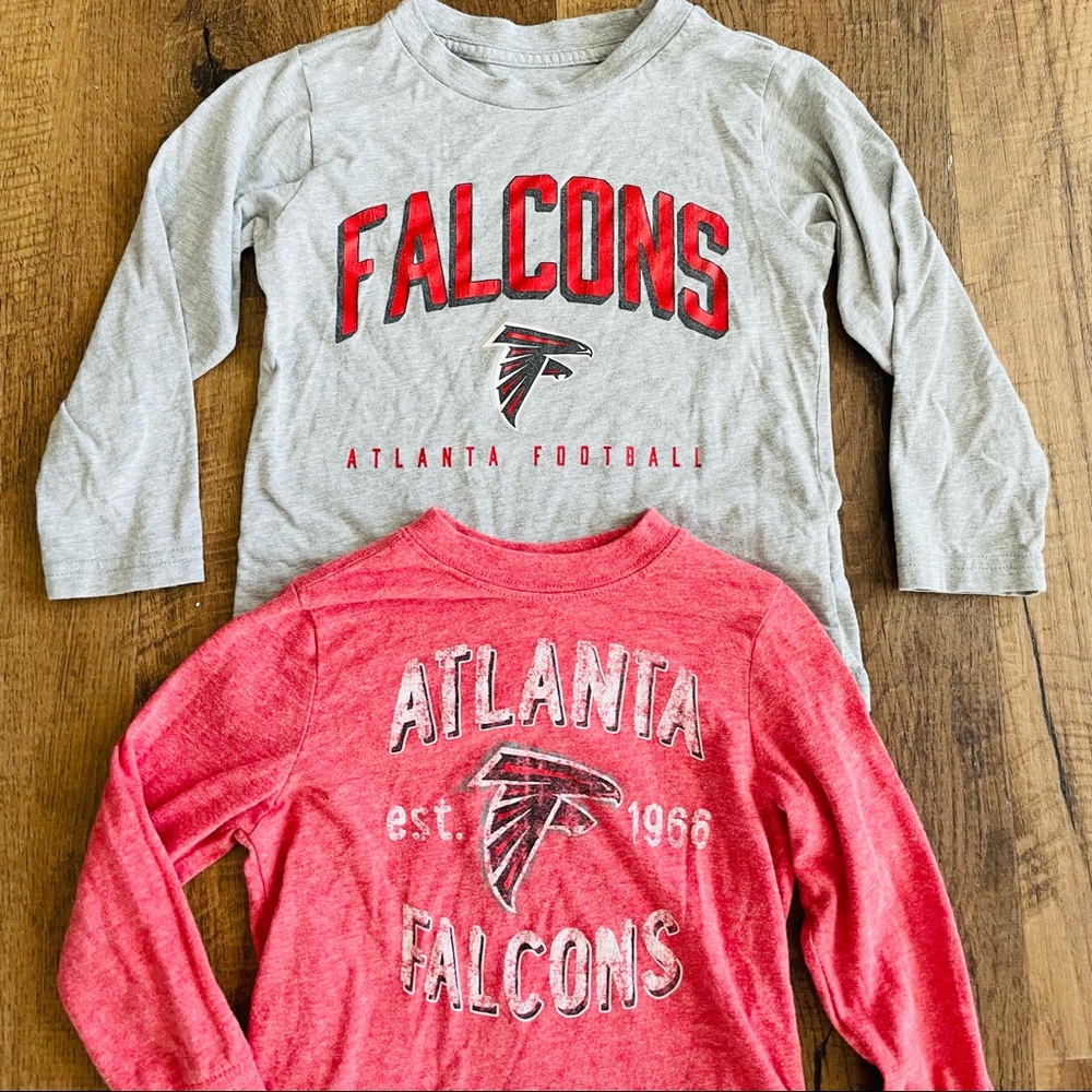 NFL Atlanta Falcons Youth 4T Unisex long sleeve team apparel Shirt lot of 2 - Picture 3 of 6